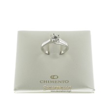 Chimento anello solitario oro bianco e diamante ct.0,50 referenza 82164309